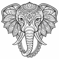 hand drawn paisley ornament vector illustration