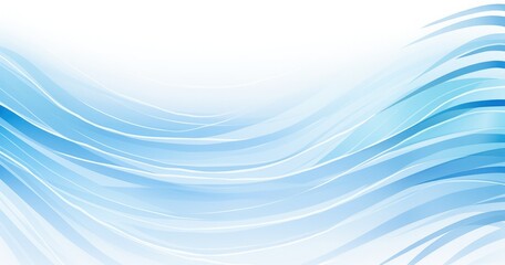 Abstract blue wave design with smooth lines for backgrounds or graphics.