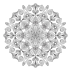 Creative luxury mandala art design with white background