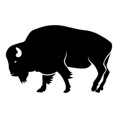 Side View of Bison