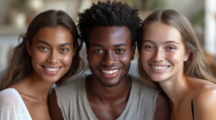 Fototapeta premium Diverse Group of Friends Smiling Together