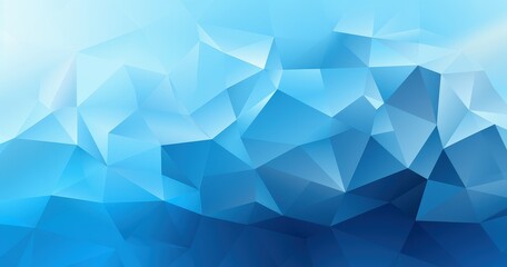 Fototapeta premium A gradient of blue shapes creating a modern abstract background.