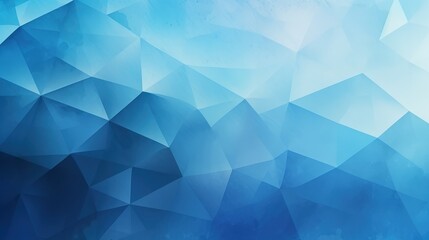 Obraz premium A geometric abstract background featuring shades of blue in a triangular pattern.