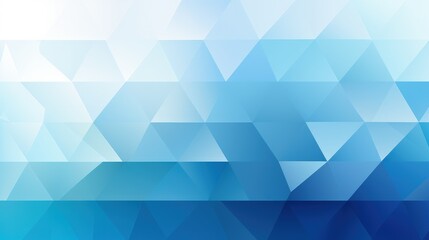 Obraz premium A geometric pattern featuring various shades of blue triangles.