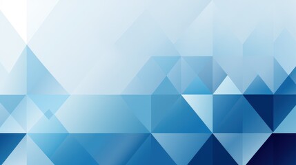 Obraz premium A geometric abstract design featuring various shades of blue triangles.