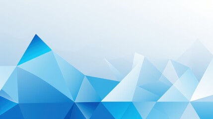 A geometric abstract design featuring shades of blue, suitable for backgrounds or graphics.