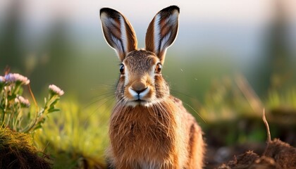 Obraz premium rabbit in the grass