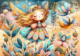 Fototapeta premium Estrellas Mágicas: Sueños y Fantasía