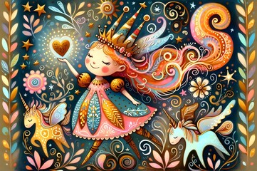 Fototapeta premium Estrellas Mágicas: Sueños y Fantasía