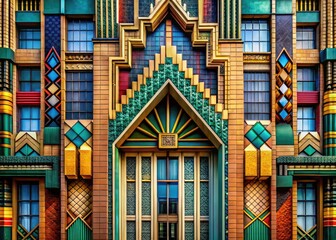 Obraz premium bold abstract geometric modern art deco ornate architecture