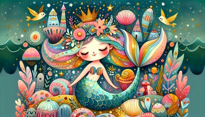 Fototapeta premium Estrellas Mágicas: Sueños y Fantasía