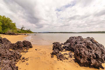 praia na cidade de Aracruz, Estado do Espírito Santo, Brasil