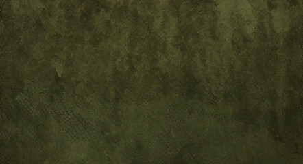 Naklejka premium Green grunge concrete stone wall background. Dark edges