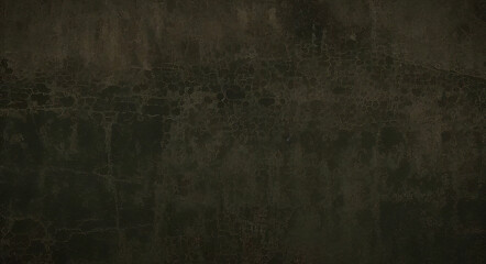 Green grunge concrete stone wall background. Dark edges