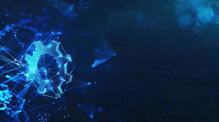 Abstract Blue Gear Network