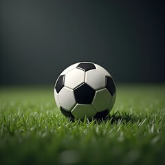 Fototapeta premium Rich, traditional, artistic feel, foot ball closeup high resolution mockup and plain background dramatic