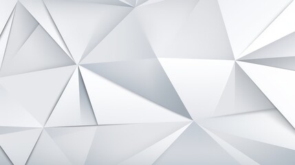 Obraz premium A modern abstract background featuring geometric white triangular shapes and subtle shadows.