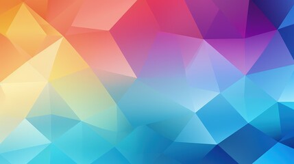 Obraz premium A vibrant abstract geometric background with a gradient of colors.