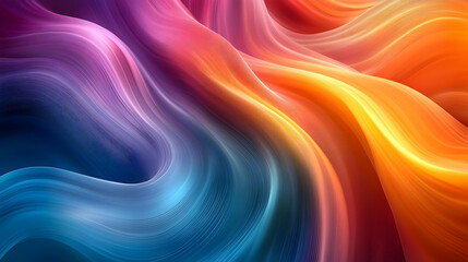 Obraz premium Abstract colorful swirling waves.