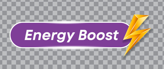 Bold Energy Boost icon featuring a lightning bolt, representing enhanced power and performance. Suitable for heavy usage, gaming, or multitasking themes in tech and electronic designs.