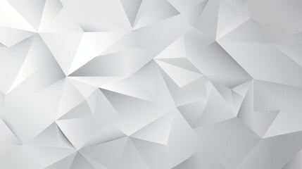 Fototapeta premium A geometric abstract background with varying shades of white and gray.