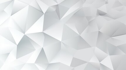 Abstract geometric background with white triangular facets.