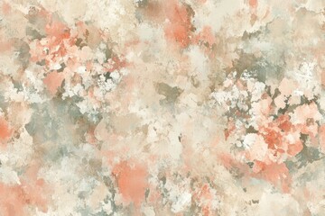 Naklejka premium A vibrant watercolor background showcasing soft peach and coral hues with intricate gradients, perfect for creative projects and artistic inspirations