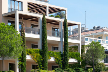 luxury resort, fragments elegant residences, apartments Tivat residential building, high-end real estate, Mediterranean lifestyle Montenegro, luxury travel