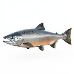 Obraz premium A large fish with a black mouth and orange belly