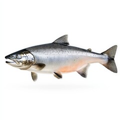 Obraz premium A large fish with a silver belly and a black head