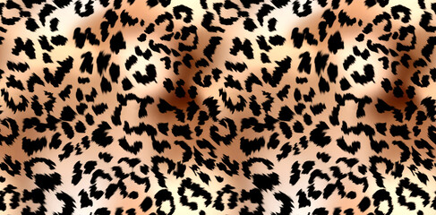 Leopard and zebra pattern design, illustration background. Textile print pattern. Painting abstract pattern.