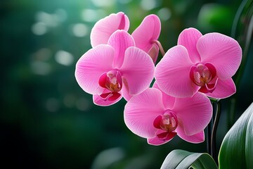 Orchids, vibrant pink, passionate blooms infuse any space with energy and warmth