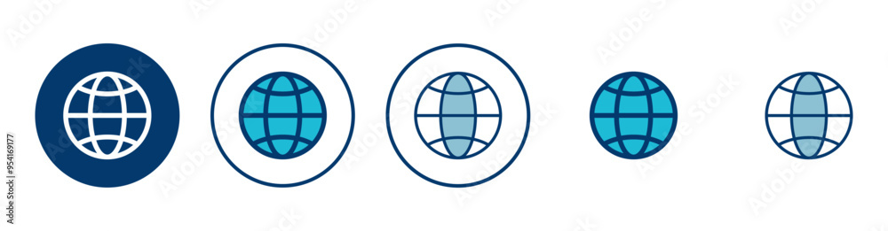 Wall mural web icon vector isolated on white background. website vector icon. internet world vector
