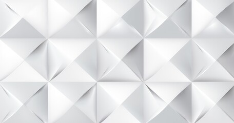 Fototapeta premium A textured pattern of white triangular shapes creating a three-dimensional effect.