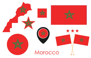 Morocco Flag Vector eps file