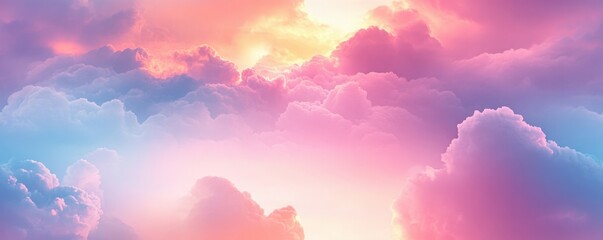 Soft gradient sky with abstract cloud formations, [Abstract Background], [Ethereal and serene]