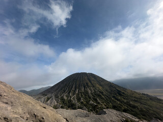 View from Ijen Crater in Bromo Tengger Semeru National Park.