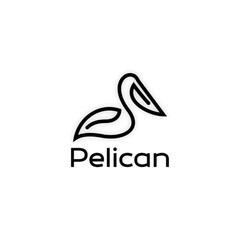 pelican line art.eps