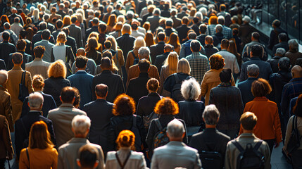 Obraz premium Business People in a Crowd | Professional Networking and Corporate Environment