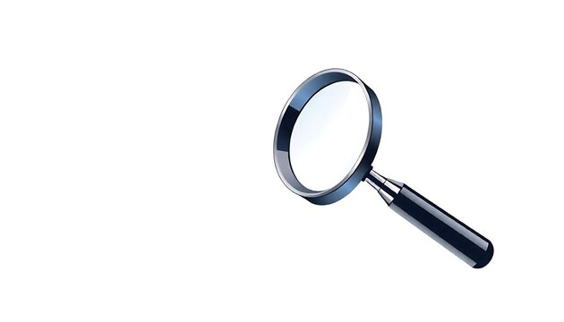 recommend clip art: Creative vector illustration of realistic magnifying glass isolated on white background, Magnifying glass. search icon, Magnifying Glass Icon and Illustration. created with generative ai