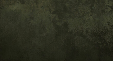 Fototapeta premium Dark green grunge interior wall backdrop dirty blank aged limestone texture with spray paint. black and green grunge background and abstract dark green material texture backgrounds