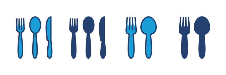 spoon and fork icon vector. spoon, fork and knife icon vector. restaurant icon