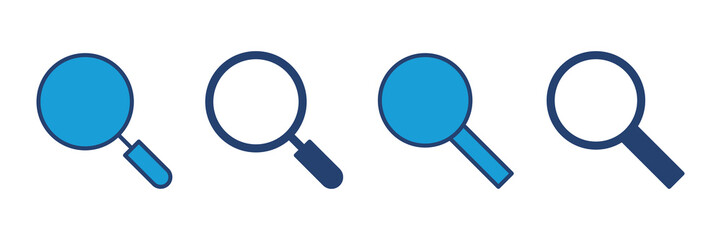 Search icon vector. search magnifying glass icon