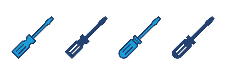 Screwdriver icon vector. tools icon vector