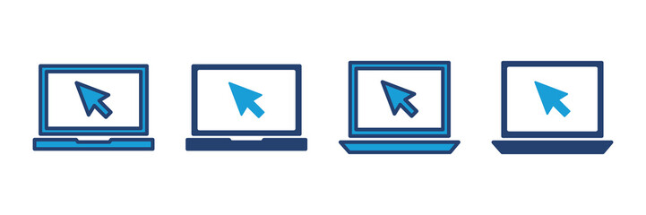 Laptop icon vector. computer icon vector