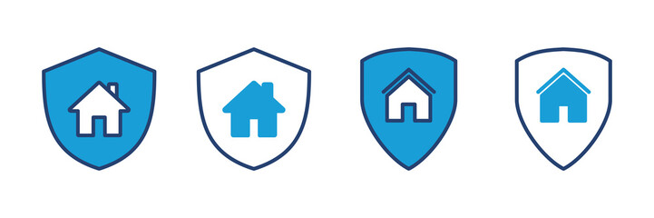 home insurance icon vector. home protection icon