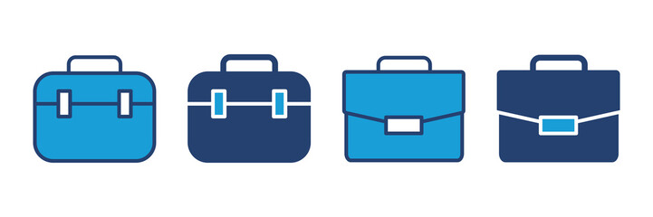 Briefcase icon vector. suitcase icon. luggage symbol.
