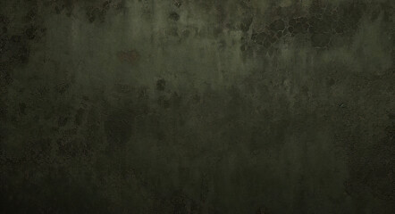 Fototapeta premium Dark green grunge interior wall backdrop dirty blank aged limestone texture with spray paint. black and green grunge background and abstract dark green material texture backgrounds