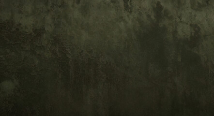 Fototapeta premium Dark green grunge interior wall backdrop dirty blank aged limestone texture with spray paint. black and green grunge background and abstract dark green material texture backgrounds