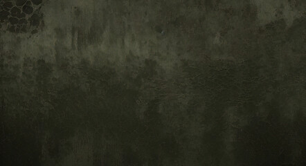Obraz premium Dark green grunge interior wall backdrop dirty blank aged limestone texture with spray paint. black and green grunge background and abstract dark green material texture backgrounds